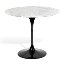Mesa Saarinen Tulip Jantar Carrara 137cm Base Preta