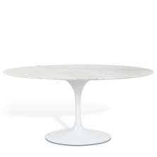 Mesa Saarinen Tulip Jantar Espírito Santo 180x100cm Base Branca