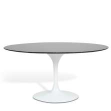 Mesa Saarinen Tulip Jantar São Gabriel 198x122cm Base Branca