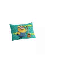 Fronha Infantil Estampada Minions Verde 1 peça Lepper