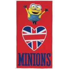 Toalha de Banho Felpuda Estampada Minions 1A