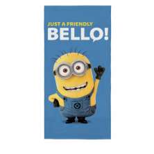 Toalha de Banho Felpuda Estampada Minions D