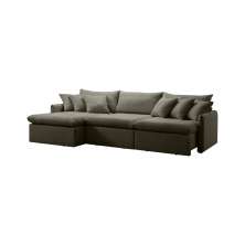 Sofa Cama Retratil Confort Linho 2,58m Lindecor cor Grafite
