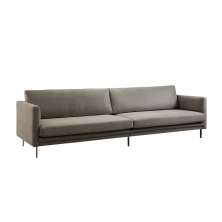 Sofa Living Linho 2,18m Lindecor Encanto Cor Grafite