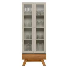 Cristaleira Ripada Estilo Americano Dallas Nature Off-White