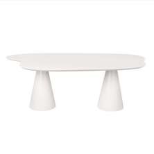 Mesa de Jantar 180x100 Cone Orgânica Nuvem cor Branca