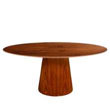 Mesa de Jantar Cone Oval 120x80 cm Madeira Pau Ferro