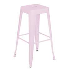 Banqueta alta Iron Tolix 76 cm Rosa claro