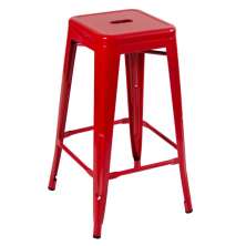 Banqueta alta Iron Tolix 76 cm Vermelho