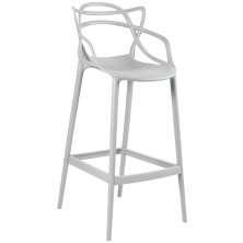 Banqueta alta Masters Allegra 76 cm Cinza claro
