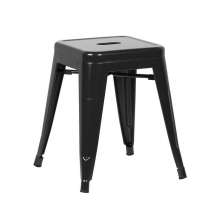 Banqueta baixa Iron Tolix 45 cm Preto
