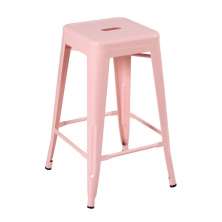Banqueta média Iron Tolix 66 cm Rosa antigo