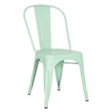 Cadeira Iron Tolix design indutrial jantar cozinha Verde claro
