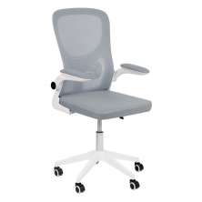 Cadeira escritório rodizio office Bytes Cinza Claro