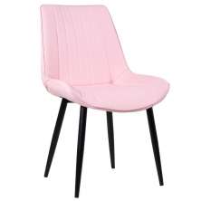 Cadeira estofada design industrial Chicago Rosa-claro