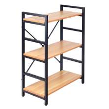 Estante para Escritório Chell com Prateleira 3 níveis 83 cm Preto