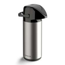 Garrafa térmica de pressão Verona Unitermi 1 Litro Inox Prata