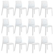 Kit 12 cadeiras Gruvyer Branco