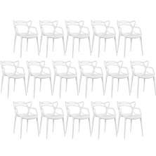 Kit 16 cadeiras Masters Allegra Branco