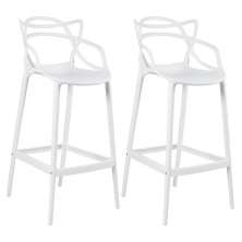 Kit 2 banquetas altas Masters Allegra Branco