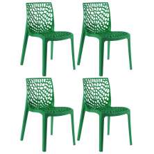 Kit 4 cadeiras Gruvyer jantar cozinha Verde