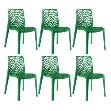 Kit 6 cadeiras Gruvyer Verde