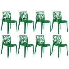 Kit 8 cadeiras Gruvyer Verde