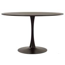 Mesa de jantar redonda Tulipa 120 cm Preto