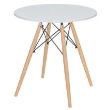 Mesa jantar cozinha Eames Eiffel com tampo laminado 70 cm Branco
