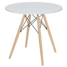 Mesa jantar cozinha Eames Eiffel com tampo laminado 80 cm Branco