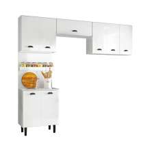 Armario Cozinha 8 Portas Nici Branco