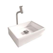 Cuba Pia Banheiro Torino Torneira DL08 Valvula Inox Click Branco