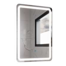 Espelho Retangular com LED 60x40cm Touch Bivolt Moderno LED Frio