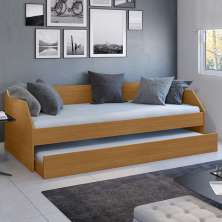 Sofá Cama Bicama Fender 2 Lugares Com Auxiliar Nature