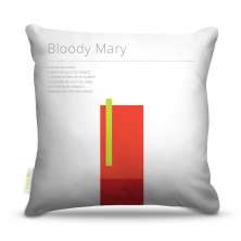 Almofada 45 x 45cm  Nerderia e Lojaria bebida boody mary colorido