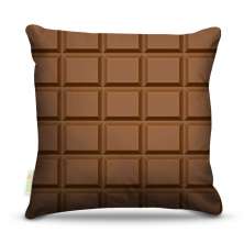Almofada 45 x 45cm  Nerderia e Lojaria chocolate colorido