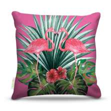 Almofada 45 x 45cm  Nerderia e Lojaria flamingo pink colorido