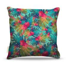 Almofada 45 x 45cm  Nerderia e Lojaria flores tropicias colorido