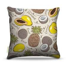 Almofada 45 x 45cm  Nerderia e Lojaria frutas 02 colorido