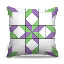 Almofada 45 x 45cm  Nerderia e Lojaria geometrica 16 colorido