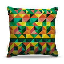 Almofada 45 x 45cm  Nerderia e Lojaria geometrica09 verde colorido