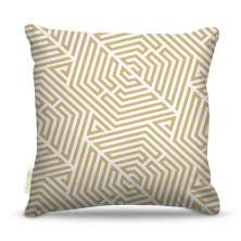 Almofada 45 x 45cm  Nerderia e Lojaria labirinto dourado colorido