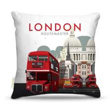 Almofada 45 x 45cm  Nerderia e Lojaria londres minimalista colorido