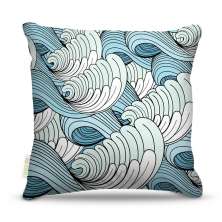 Almofada 45 x 45cm  Nerderia e Lojaria ondas 2 colorido