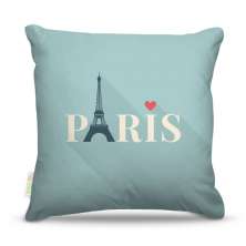 Almofada 45 x 45cm  Nerderia e Lojaria paris flat icon colorido