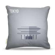 Almofada 45 x 45cm  Nerderia e Lojaria tokyo vetor colorido