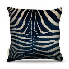 Almofada 45 x 45cm  Nerderia e Lojaria zebra azul colorido