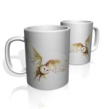 Caneca De Porcelana Nerderia e Lojaria CORUJA paint colorido