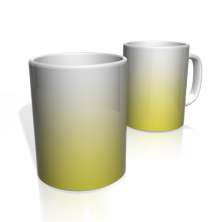 Caneca De Porcelana Nerderia e Lojaria amarelo branco colorido
