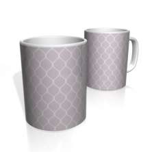 Caneca De Porcelana Nerderia e Lojaria azulejo lilas claro  colorido
